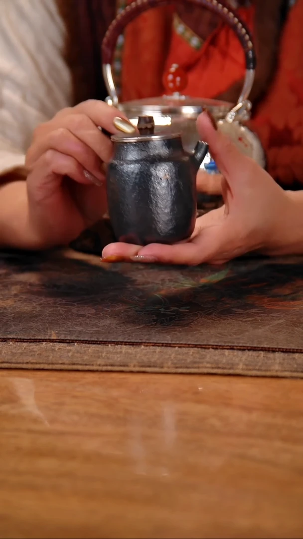 盛唐工坊 足银999 手工泡茶壶