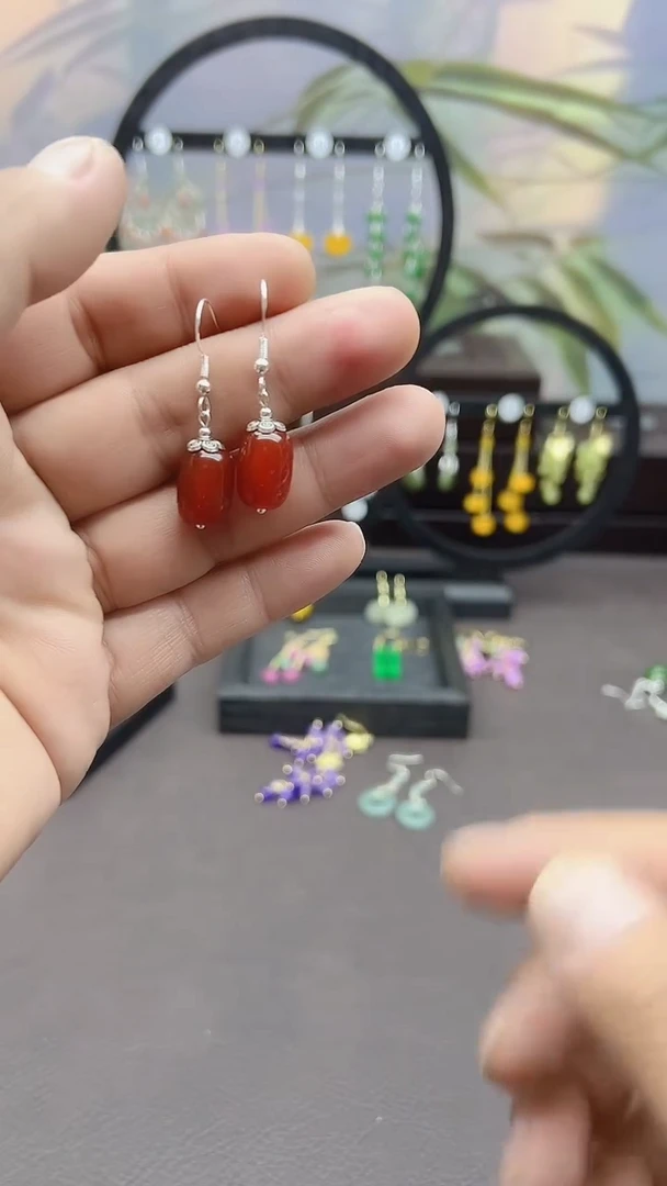 未镶嵌耳饰玛瑙/玉髓206