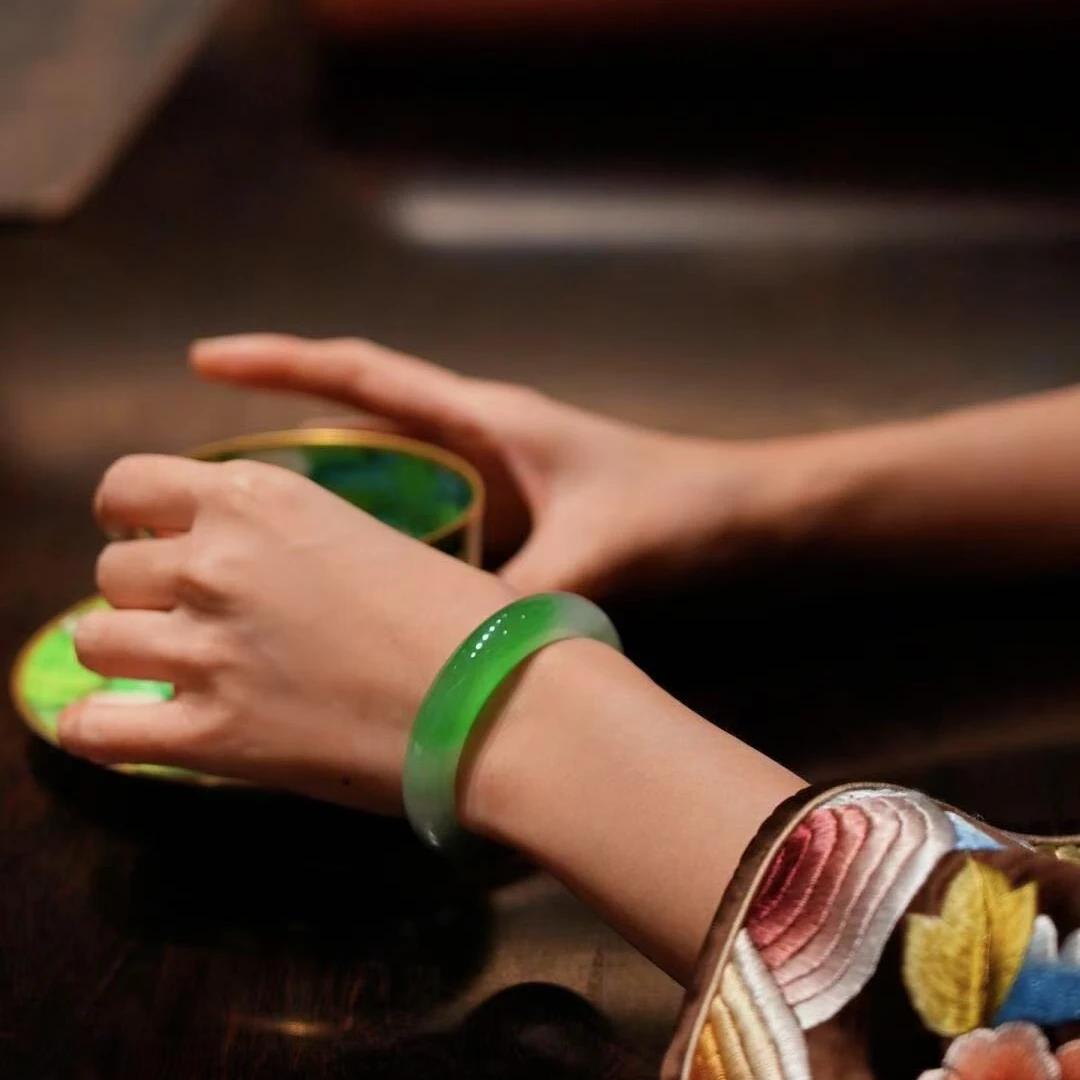 豪盛 天然A货翡翠手镯