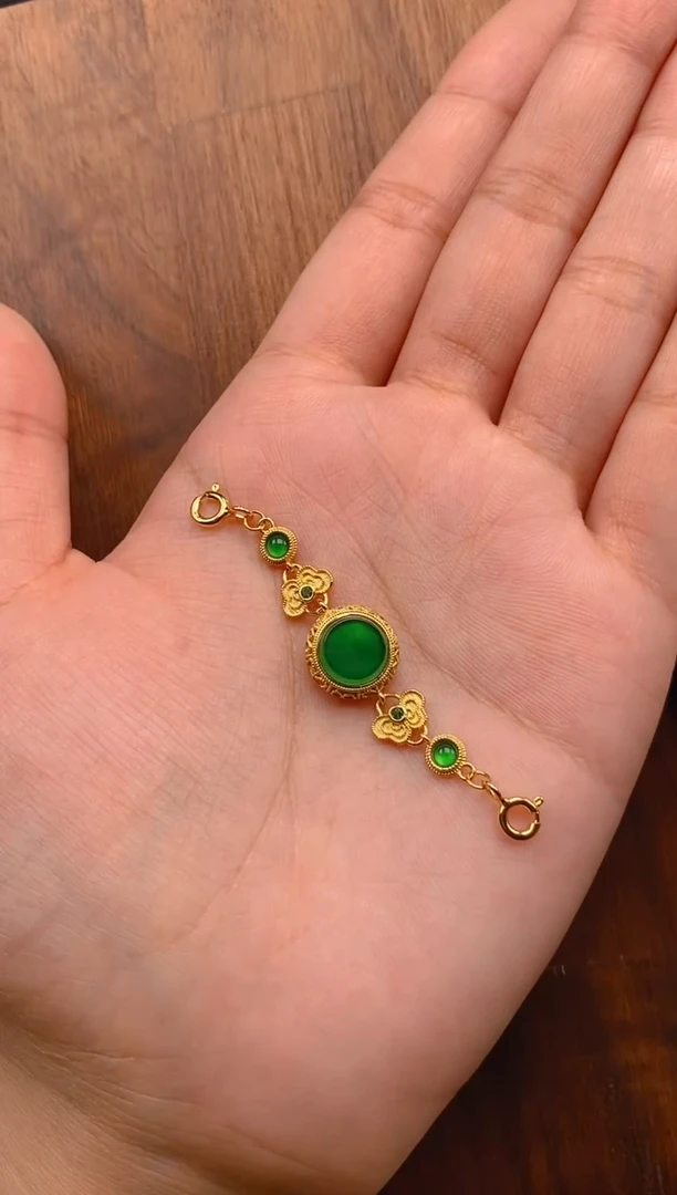 【闪购商品】翡翠吊坠(不含链)银S925镶嵌无事牌延长链