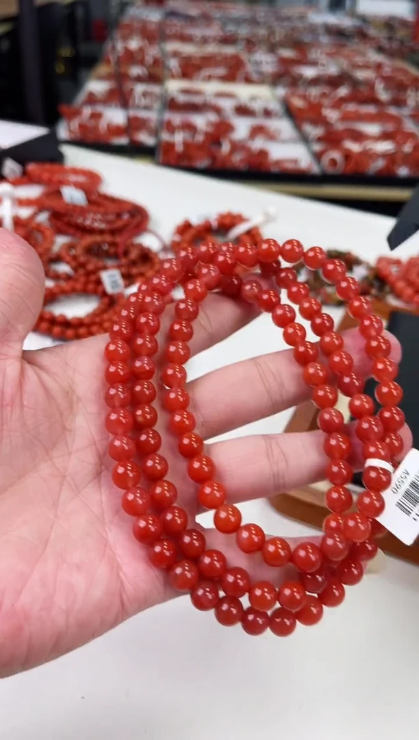 【闪购商品】南红玛瑙冰红多圈8+未镶嵌一个/条