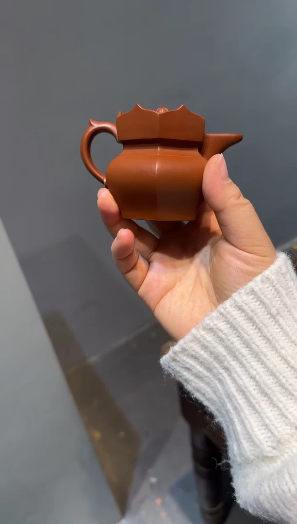 茶壶紫砂C*t朱泥小僧帽 90ml