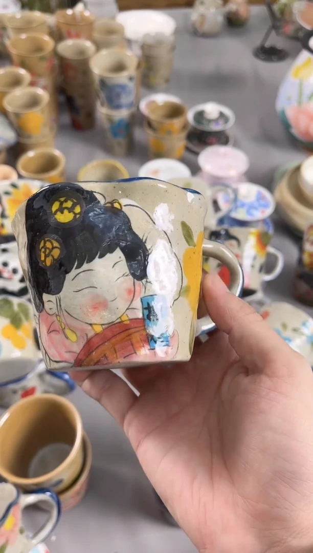 【闪购商品】瓷片景德镇手绘高温釉下彩