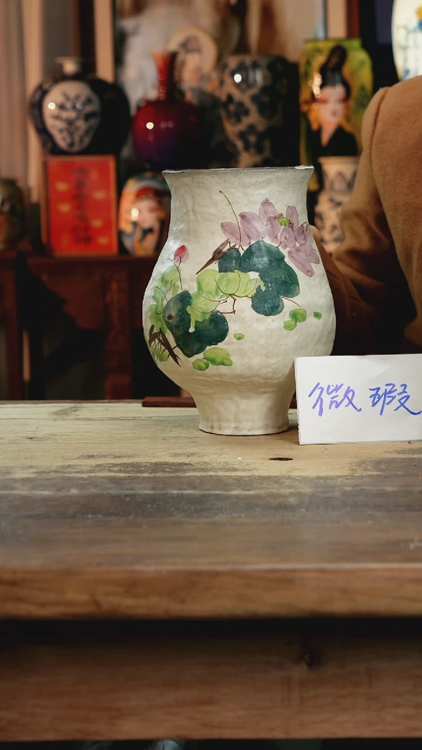 【闪购商品】瓷片景德镇纯手工釉下彩精品花瓶