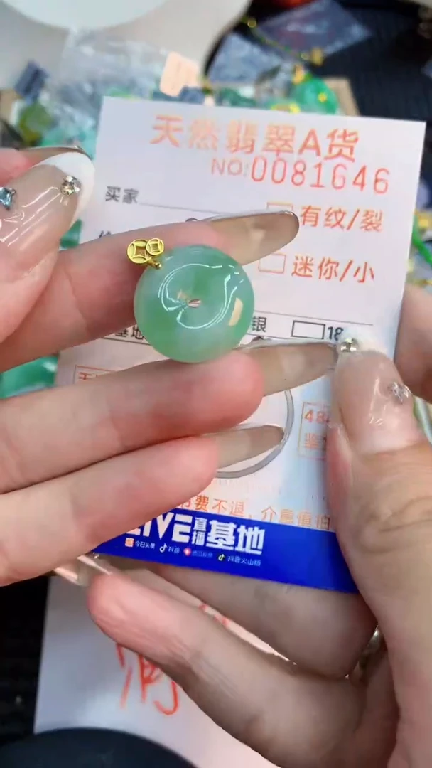 翡翠未镶嵌吊坠(不含链)1