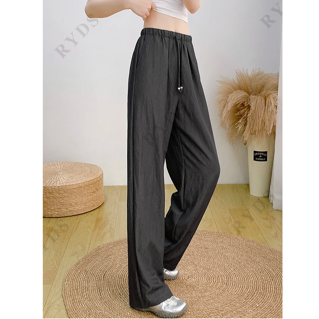 夏季新款亲肤养肤莱赛尔垂感软显瘦透气宽松气质牛仔裤休闲裤7372