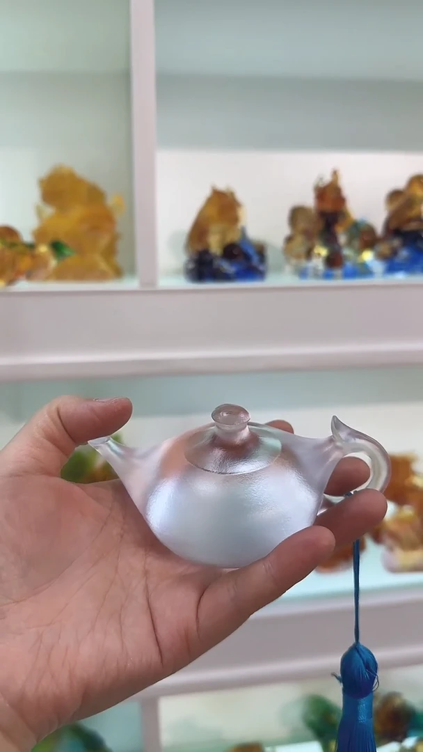 手工艺品琉璃把把壶