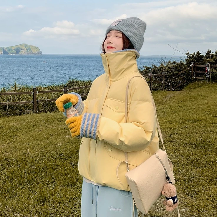 【好品质】2025冬季新款棉衣女短款韩版时尚百搭棉服小个子宽松棉袄