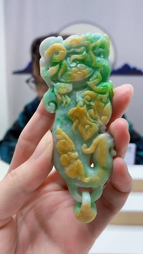 未镶嵌定制翡翠5159zm-毛货挂件133