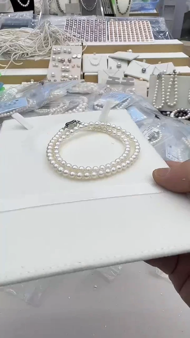 项链未镶嵌淡水珍珠5-6mm 插棒扣-孤品