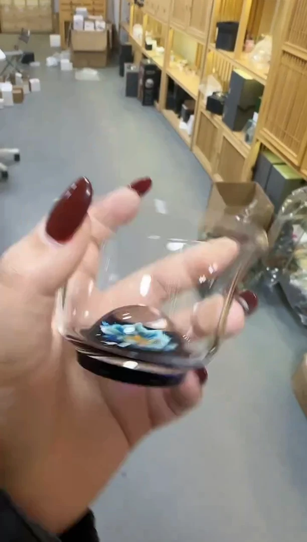 【闪购商品】蓝花大清杯高硼硅