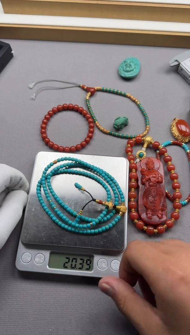 【闪购商品】绿松石手串手串未镶嵌手串手串