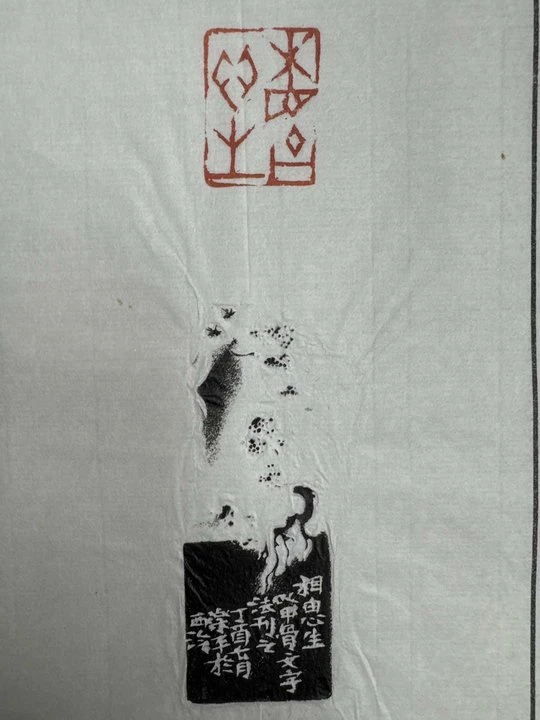 解物印蜕一张带边款0144227