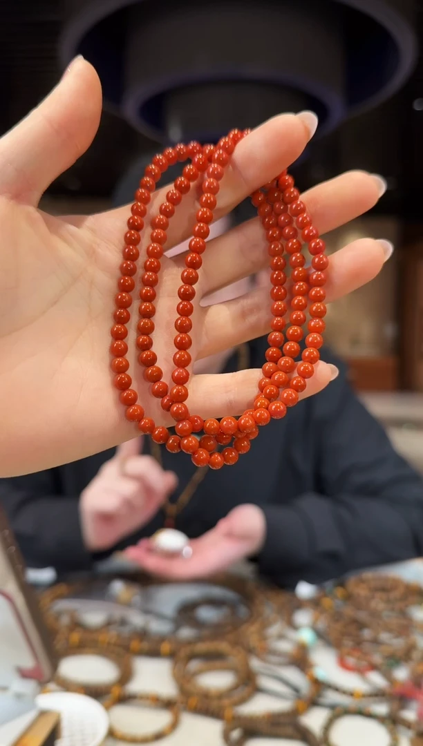 【闪购商品】南红玛瑙手链未镶嵌多圈南红手串