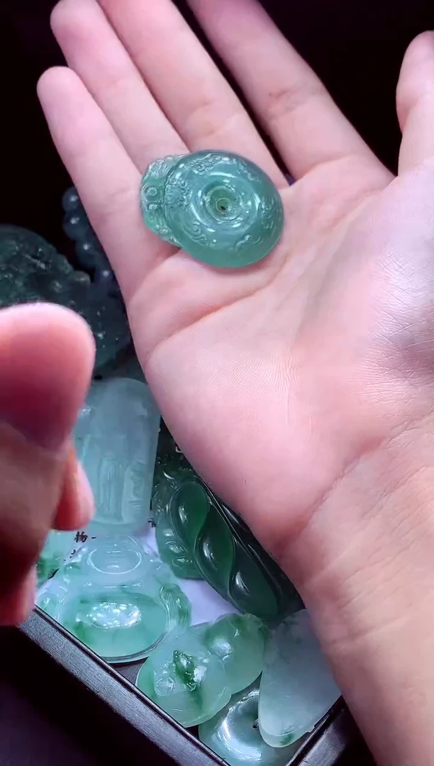 未镶嵌定制翡翠庞**#翡翠毛货定制