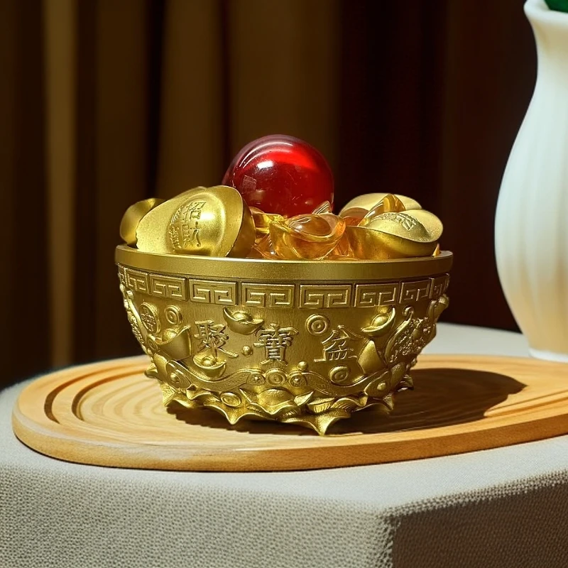 黄铜  《整套14cm聚宝盆》 创意家居饰品 一单不踩坑