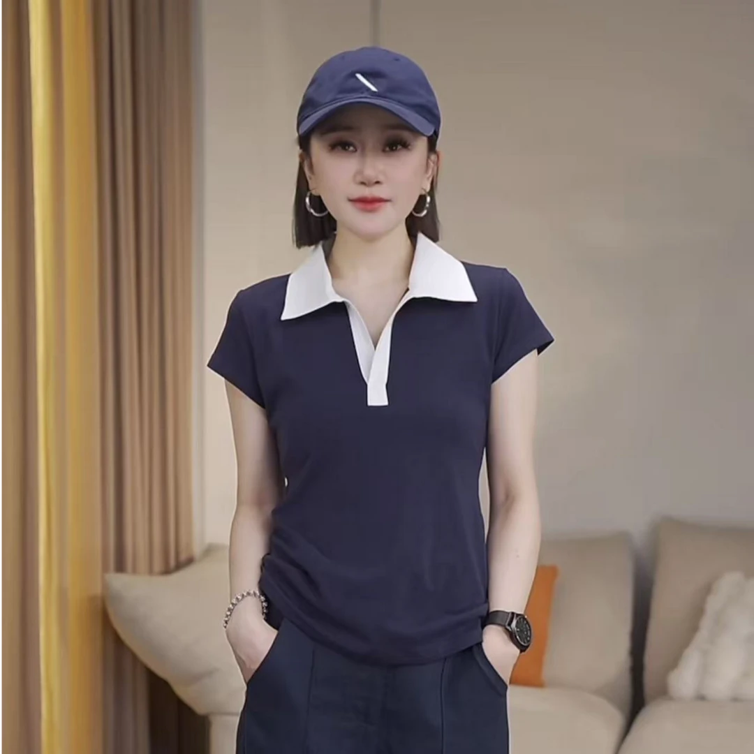 JW/静稳2025时尚宽松休闲女款减龄短袖T恤5550572