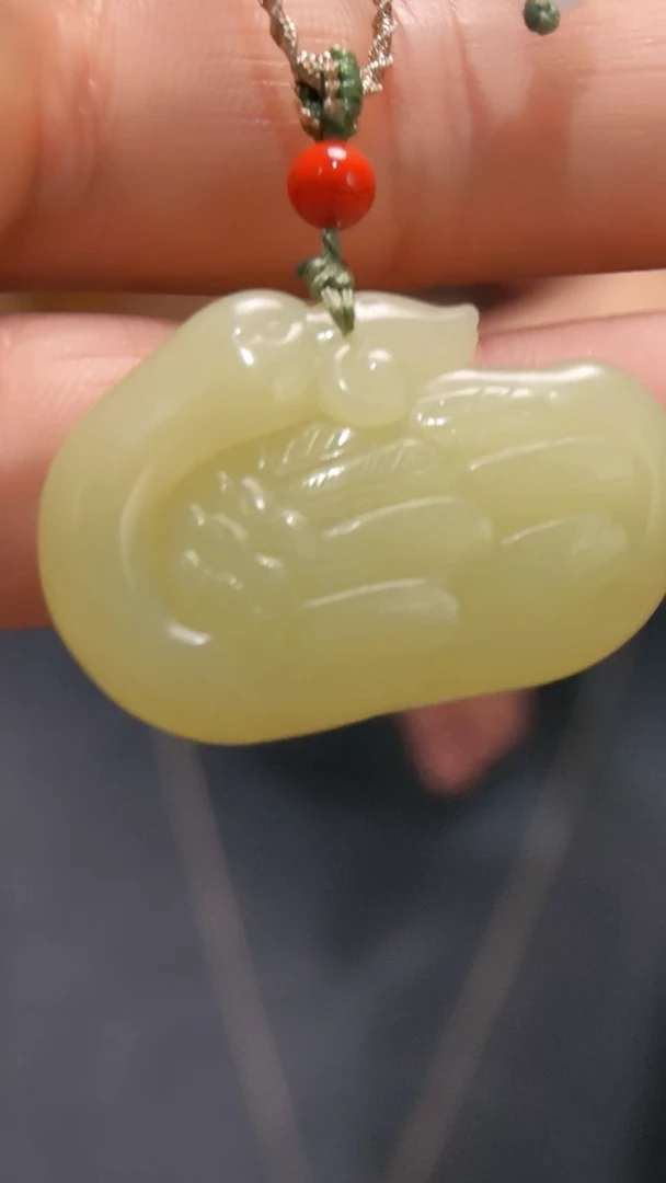 未镶嵌吊坠定制和田玉和田玉鹅如意吊坠QC（竞）