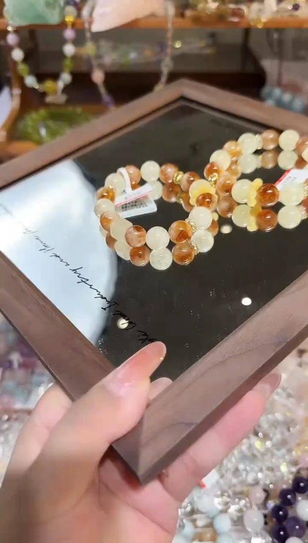未镶嵌手链水晶孤品黄塔晶+黄水