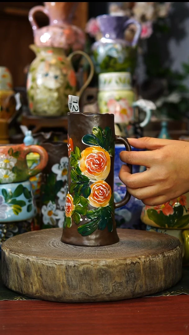 陶瓷125景德镇手工手绘釉下彩