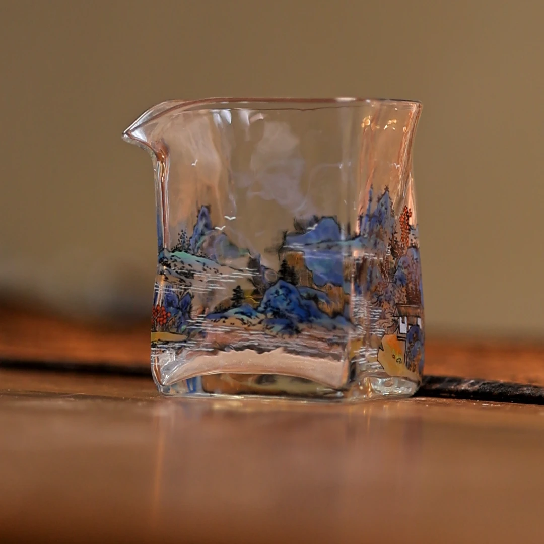 【陶珊居】物肆-蓝绿山水公道杯