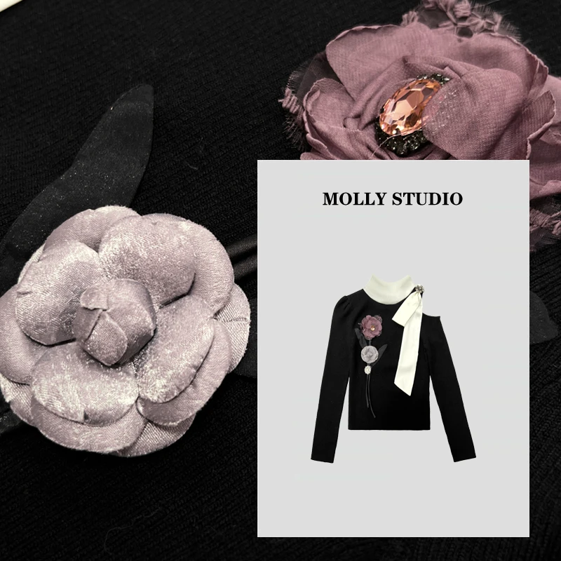 【浅秋舒意】Molly 时尚气质简约 上衣 M2025543