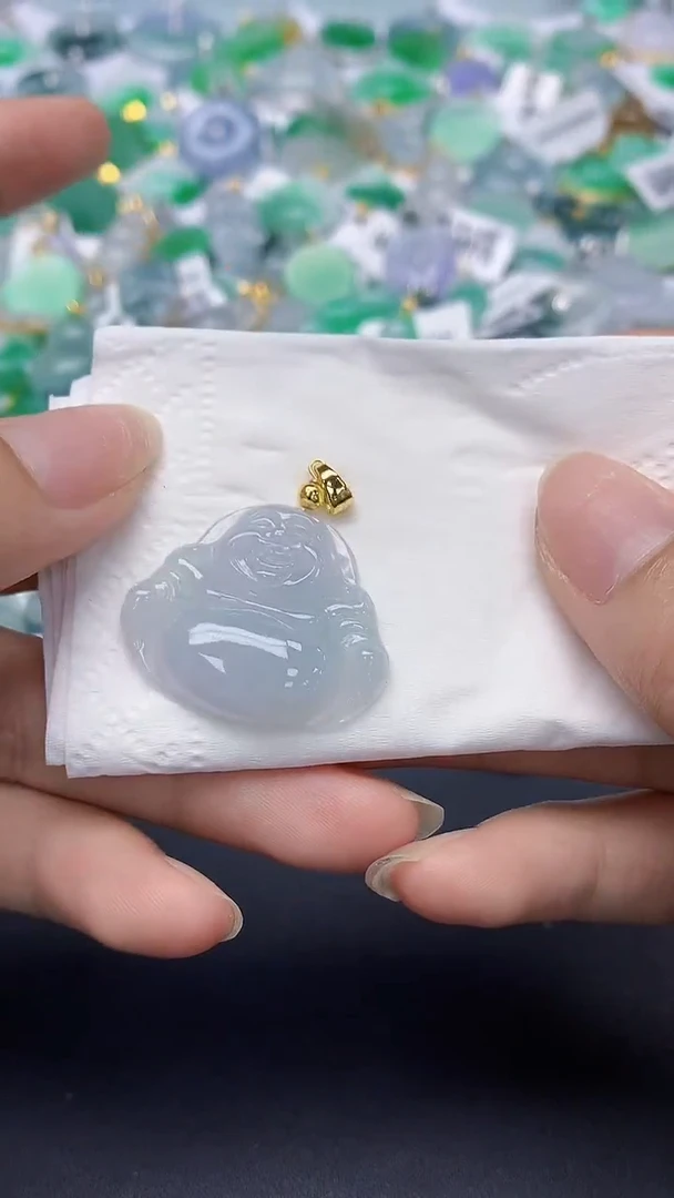 翡翠未镶嵌颈饰天然缅甸a货翡翠