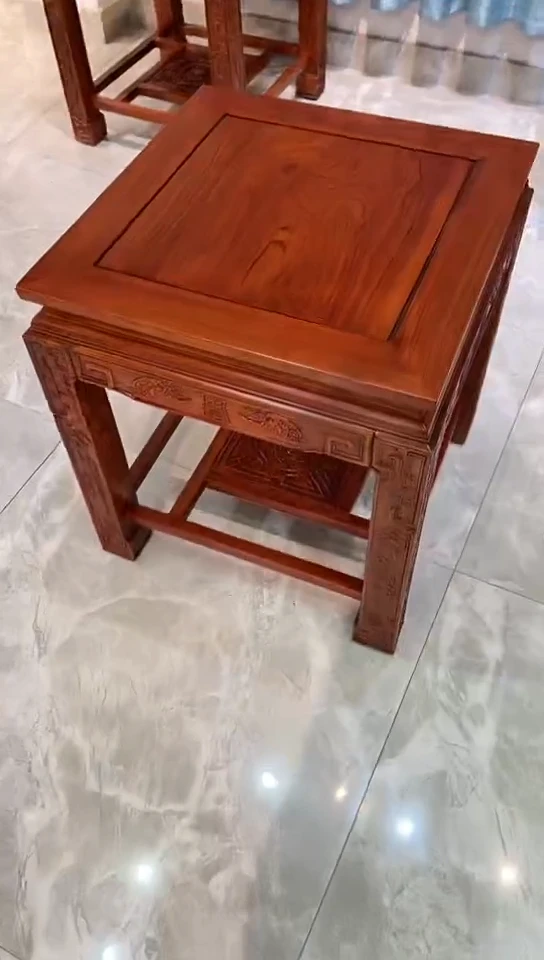 【闪购商品】花梨木类成套家具角几52*52*59