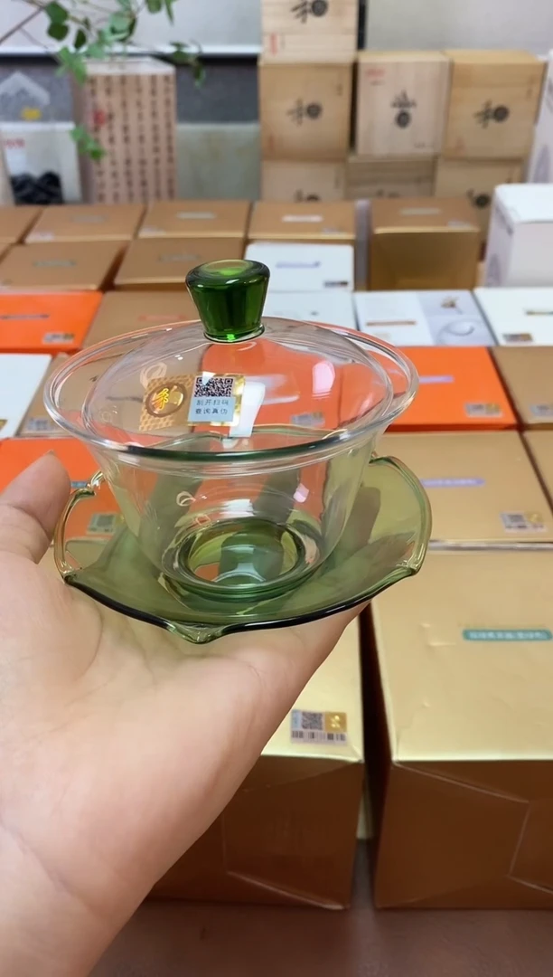 荷叶盖碗/湖绿色