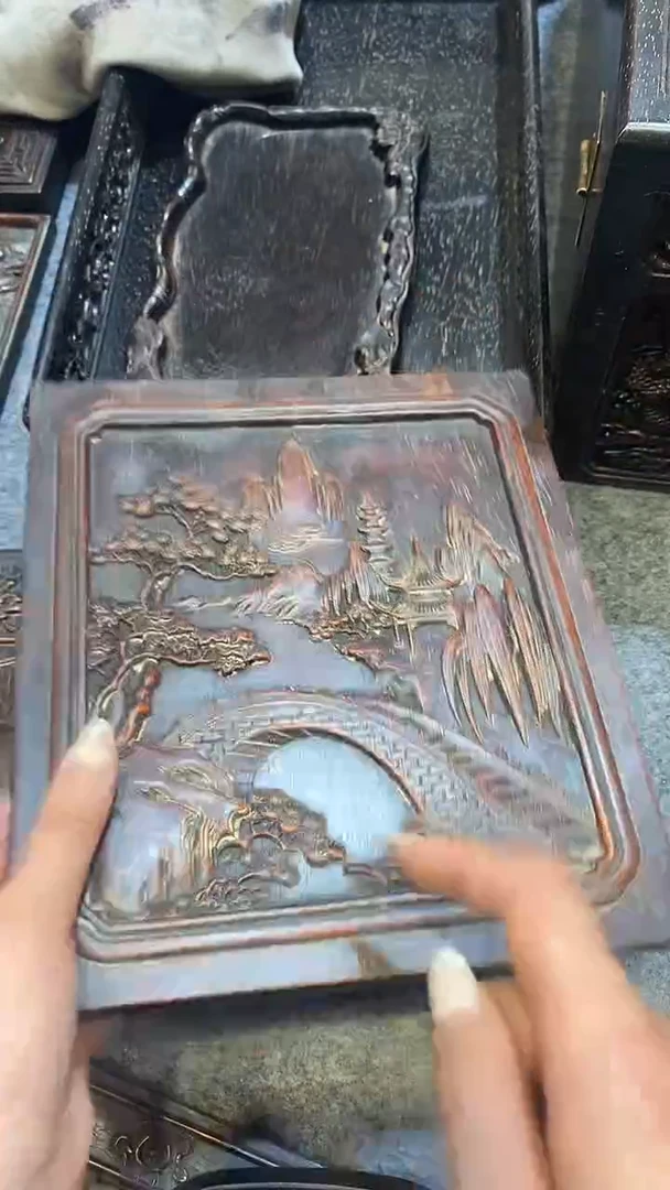 木一木一拍紫檀雕刻板
