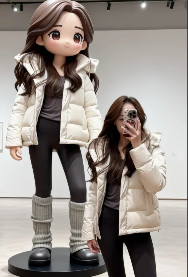 《Vera专属》五格泡芙连帽鹅绒外套