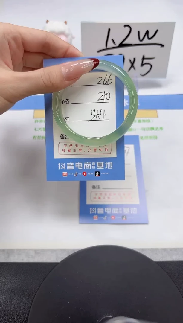 【闪购商品】石英质玉手镯未镶嵌A266-54.4