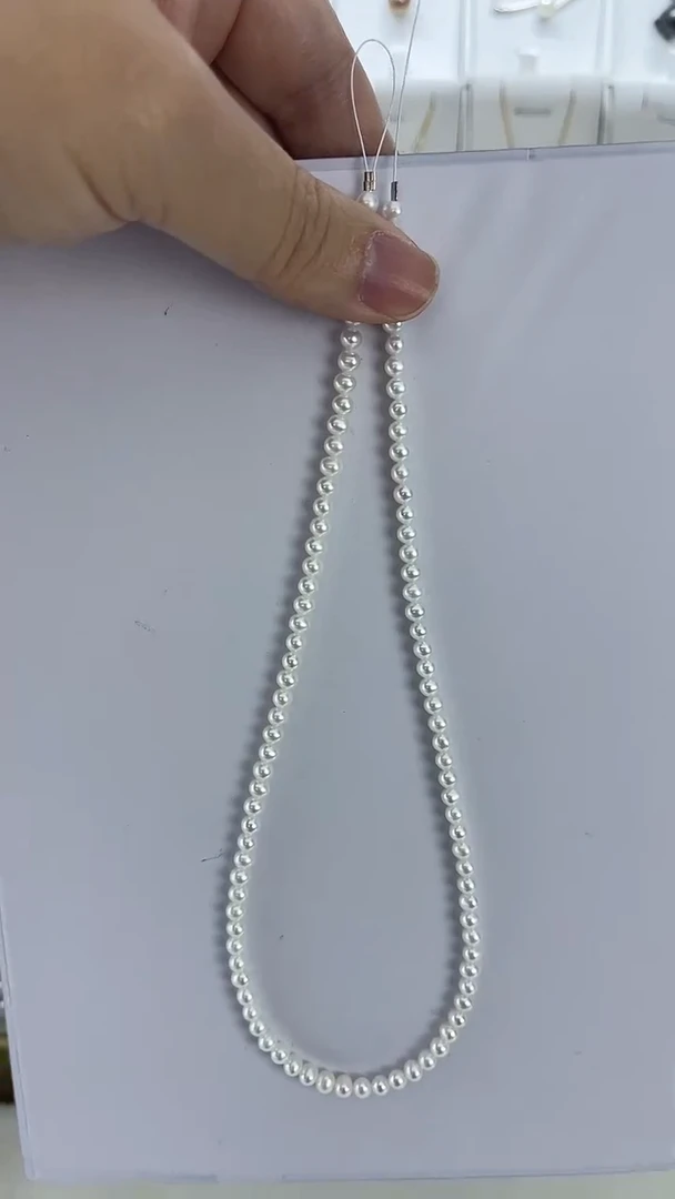 【闪购商品】淡水珍珠颈饰未镶嵌21天然极光奥白光小米珠几乎无暇