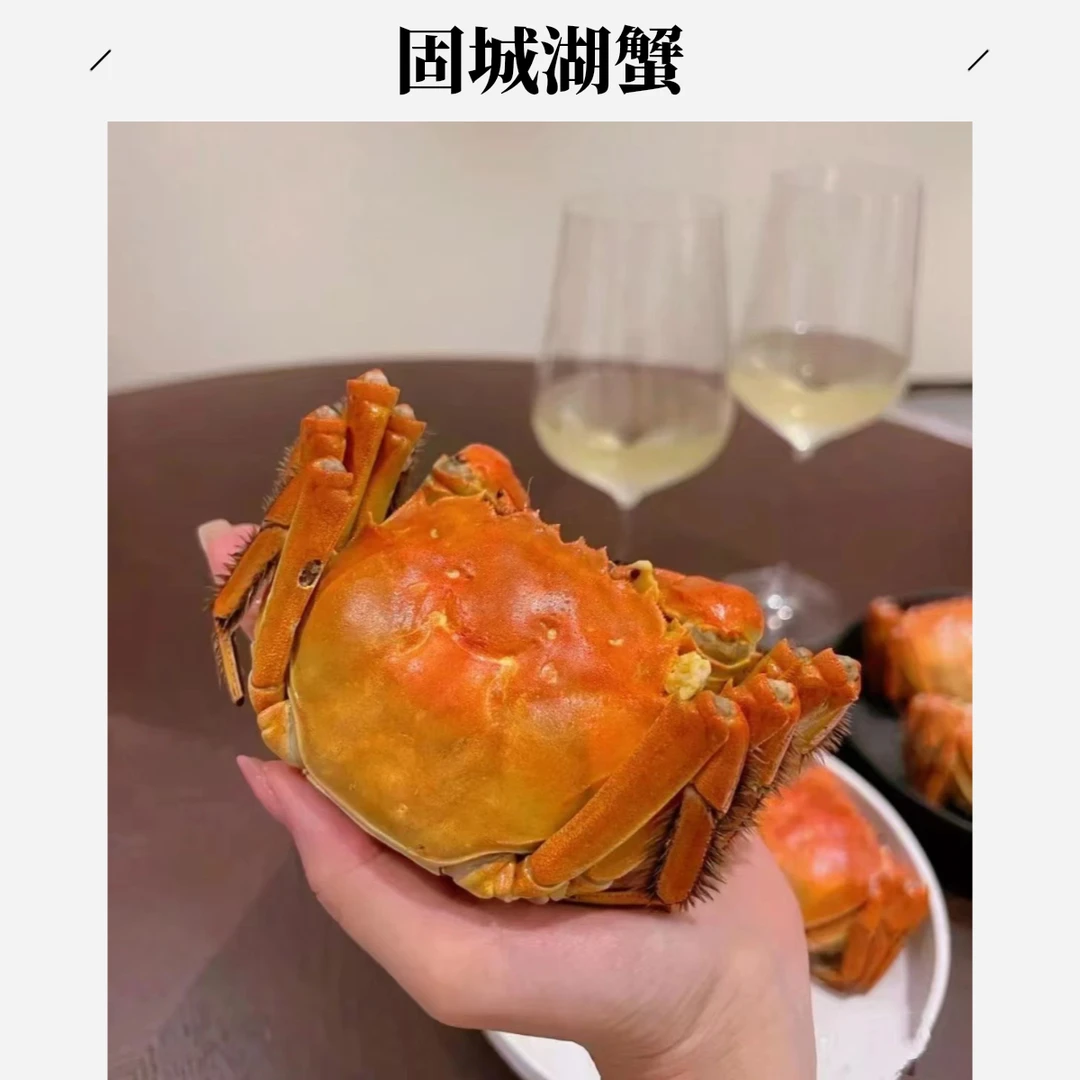 【固城湖大闸蟹】运输途中螃蟹吐水可能会有轻微的规格流失 规格 母 一只2两