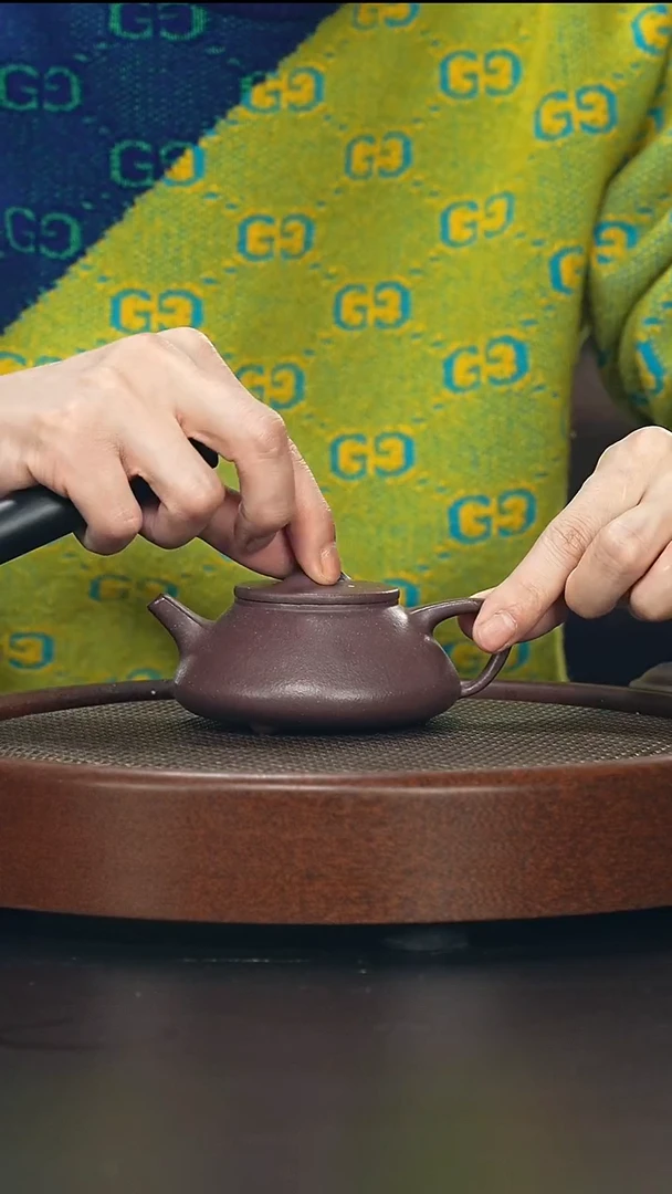 茶壶紫砂井瓢-紫泥-全手工无添加（完美品）