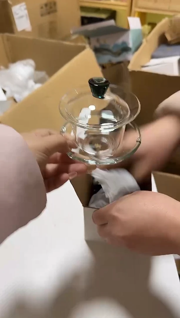 墨绿马蹄描边盖碗559