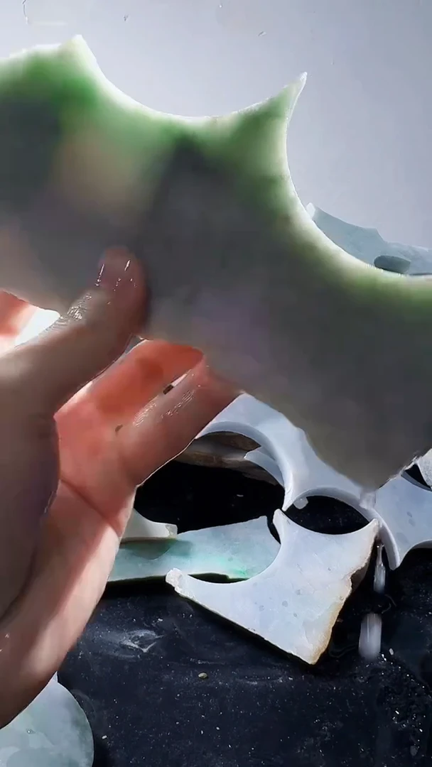 裸石翡翠缅甸翡翠A货文7017