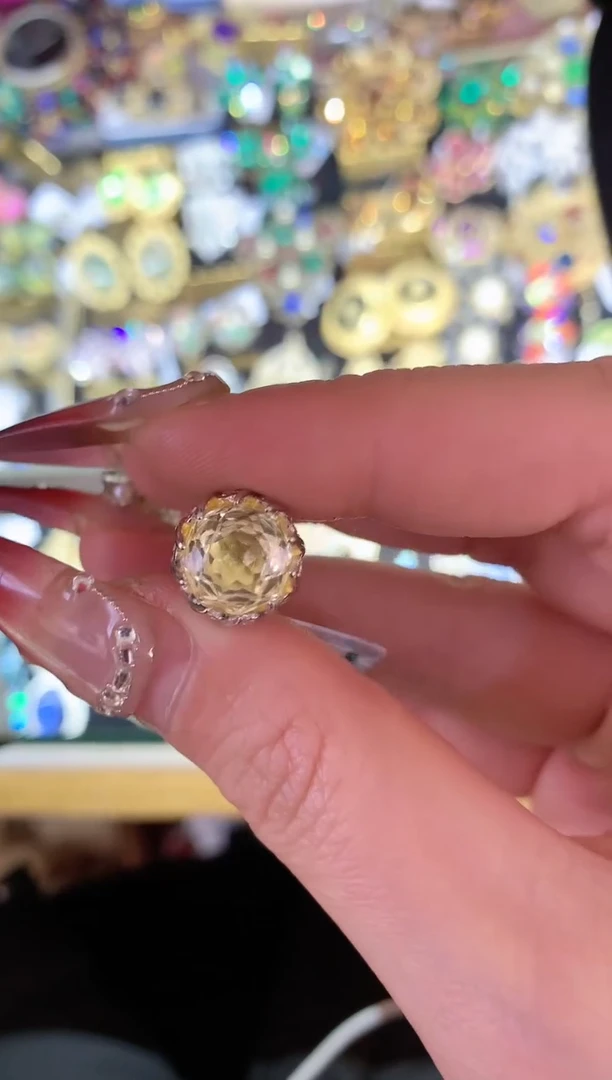 【闪购商品】水晶戒指银S925镶嵌楚楚中古珠宝甄选不退换