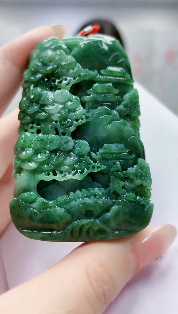 定制翡翠未镶嵌奈****粥4812jw-毛货挂件5