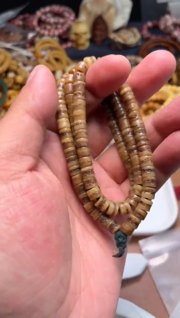 牛骨吊坠H?杂件297-仿碗改嘎嘎长串