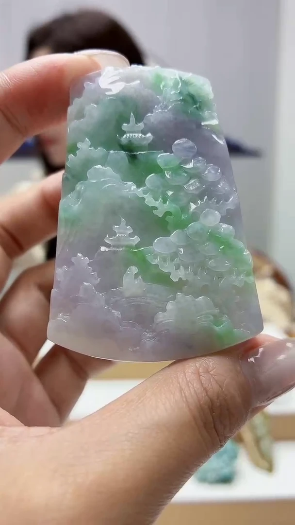 未镶嵌定制翡翠4829MM-毛货挂件9