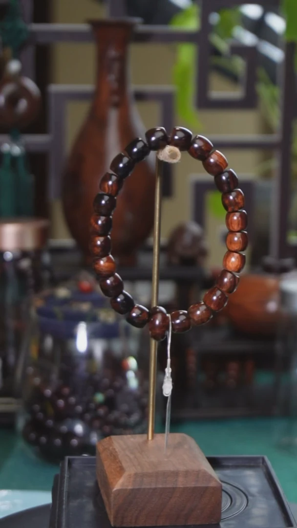 把件黄花梨/降香黄檀海南 降真香直切单圈手串