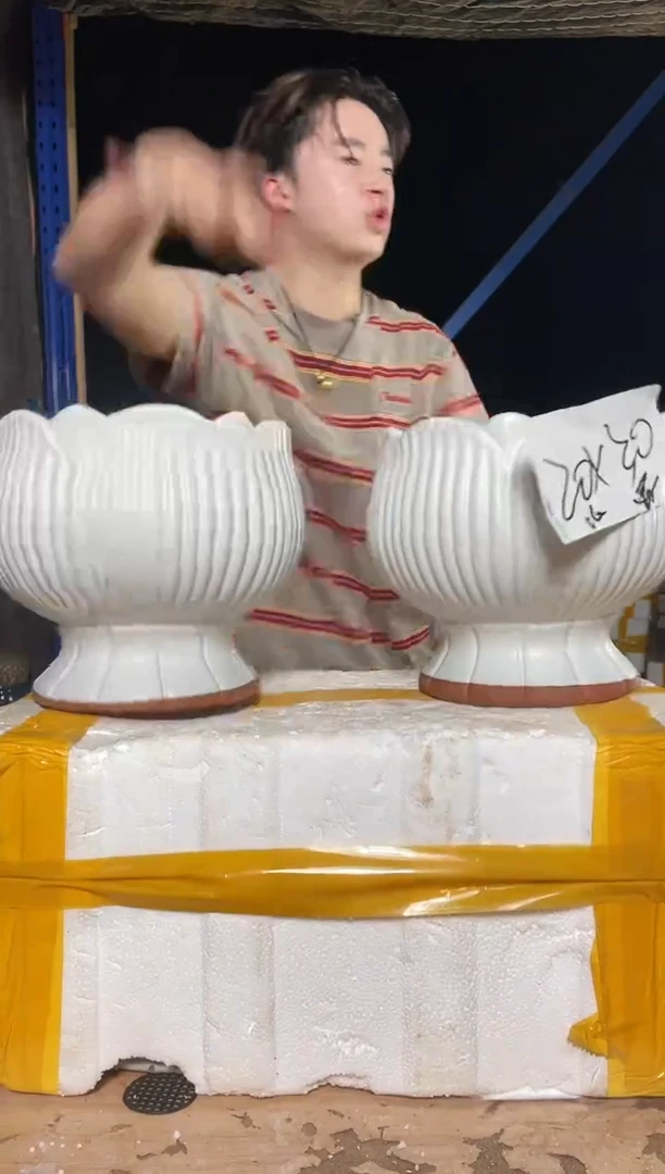 紫砂花盆宜兴紫砂粗陶花盆20*20