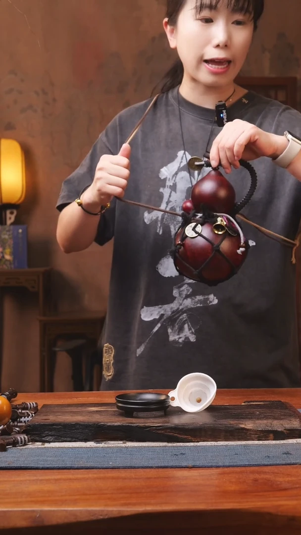 1013号精品大漆葫芦防腐防渗装水茶酒