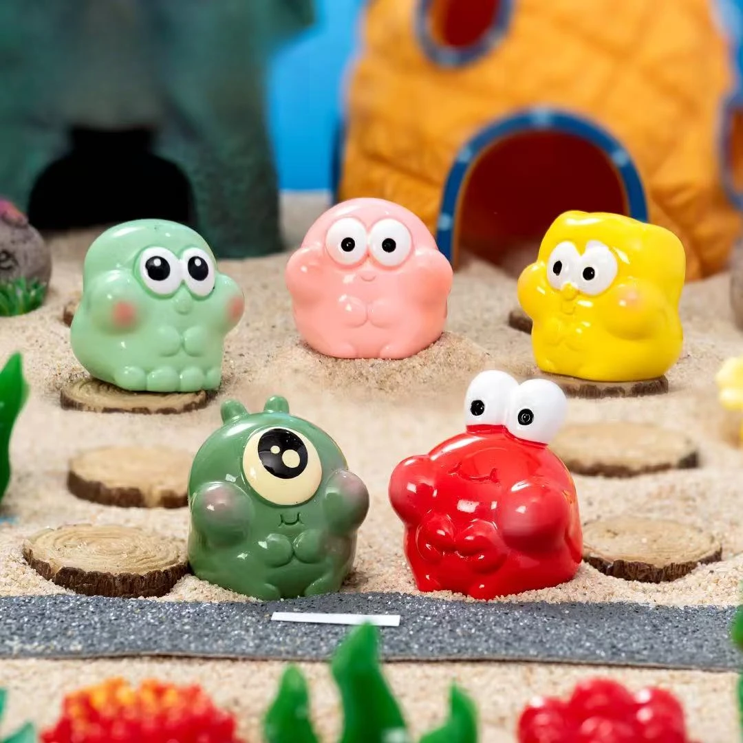 【直播拆】海绵宝宝diy可爱潮流家居摆件