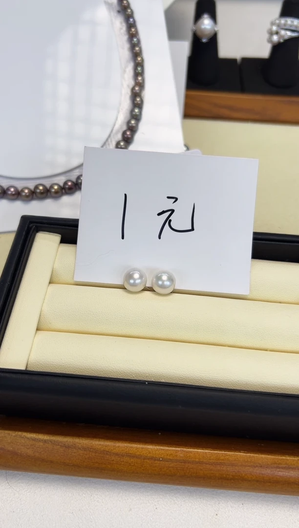 银S925镶嵌耳饰淡水珍珠猫*爷福利