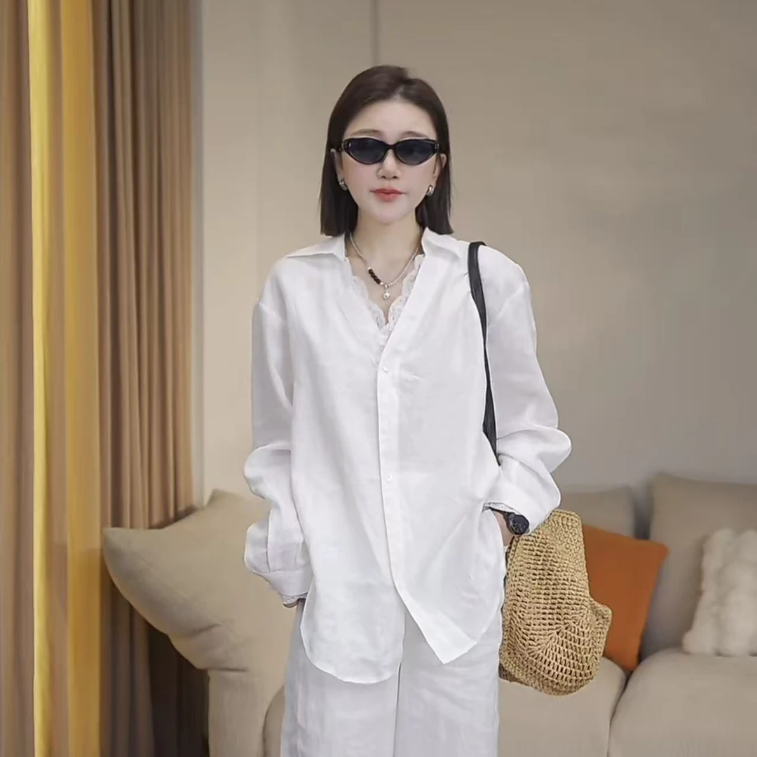JW/静稳2025新品设计感宽松减龄时尚休闲小众减龄衬衣5550516
