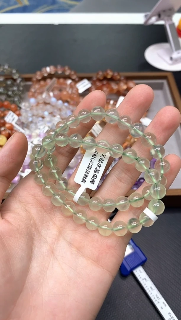 未镶嵌葡萄石手串AA15绿葡萄8mm多样性发其一