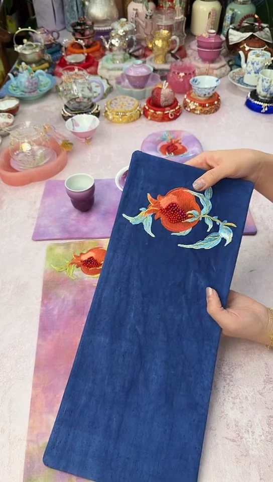 21蓝色石榴茶席