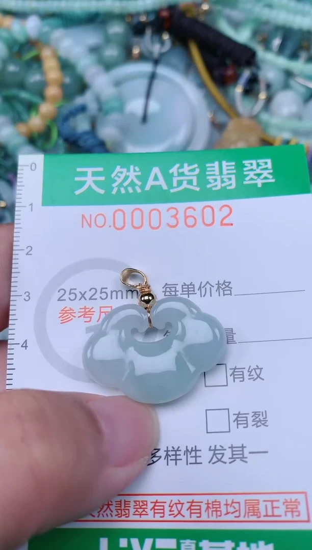 翡翠未镶嵌颈饰.0003602